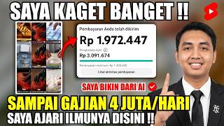 SAYA GAJIAN 4 JUTA/HARI DI YOUTUBE - TERNYATA KONTEN AI BISA MONET, PENGALAMAN SAYA LOLOS MONETISASI