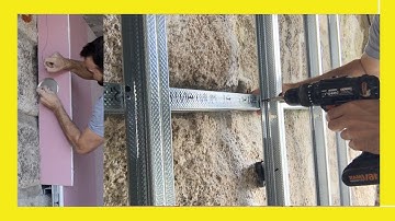 🔥 HOW TO BUILD a DRYWALL CLADDING with 48mm Framing: Follow these Steps! 🤜 Metal frame