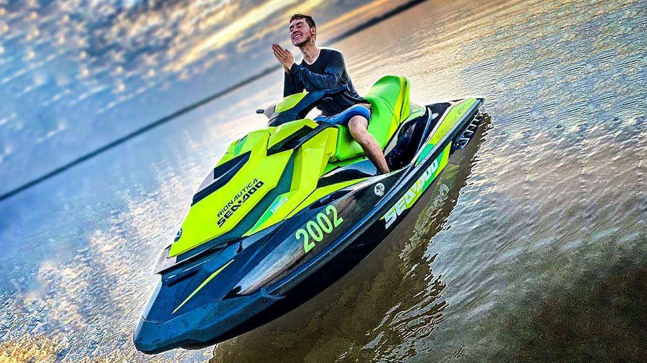 1° VEZ ANDANDO NO NOSSO JET SKI