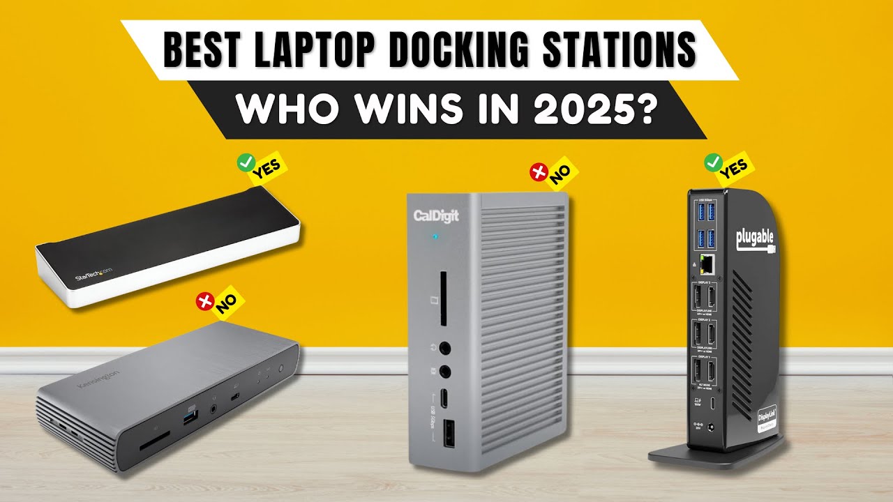 Best Laptop Docking Stations 2025 [watch before you buy] - YouTube