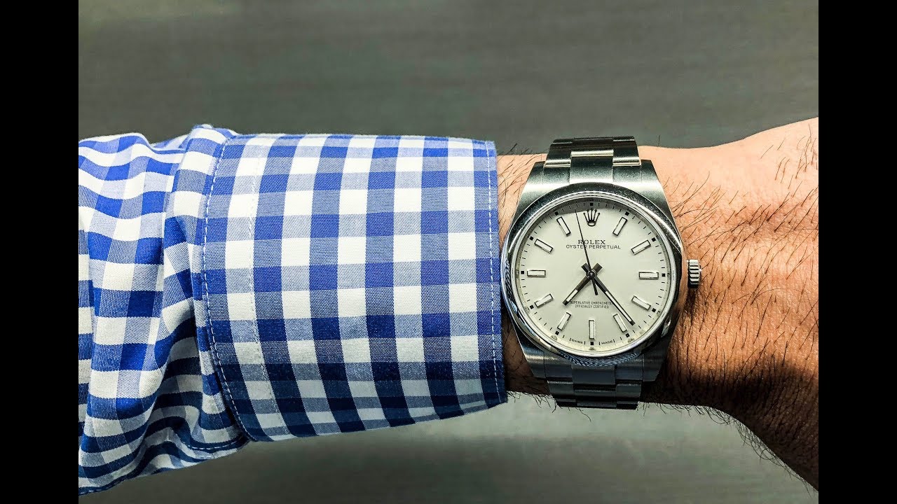 rolex oyster perpetual on wrist