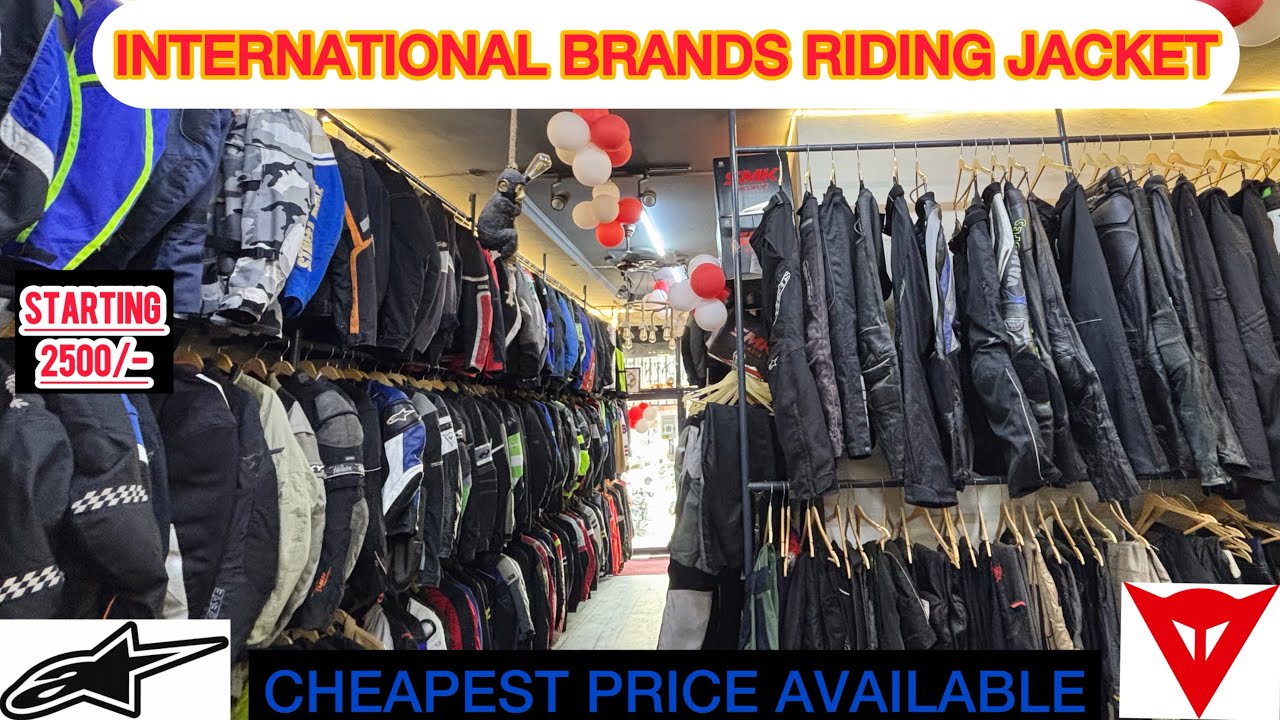 INTERNATIONAL BRANDS RIDING JACKET IN CHEAPEST PRICE AVAILABLE IN DELHI (ONLY USED ARTICLES) 🏍️