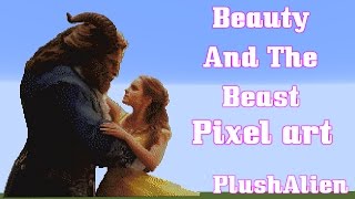 Details Minecraft Pixel Art SpeedBuild | Beauty and the Beast Update