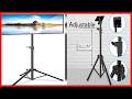 Pyle Premium LCD Flat Panel TV Tripod, Portable TV Stand, Foldable Stand Mount, Fits LCD LED Flat