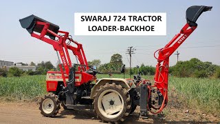 SWARAJ 724  TRACTOR LOADER AND BACKHOE BY ESSEY