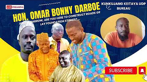 Hon. Omar Bonny Darboe: Adama Barrow, are you here to construct roads or lay foundation stones? - DayDayNews