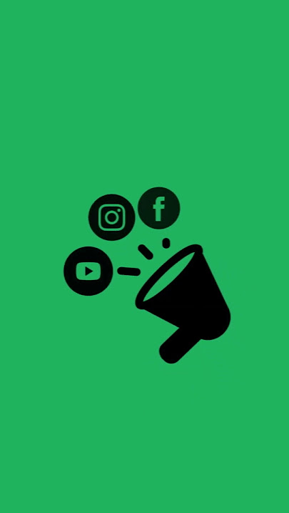 Pop-Up Social Icons Green Screen | Facebook Insta YouTube #humloart
