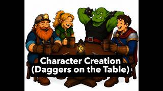 Character Creation (Daggers on the Table system) #ttrpg #roleplayinggame