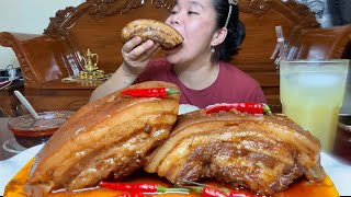 BRAISED PORK BELLY MUKBANG | FILIPINO FOOD | COLLAB W/@ TOL BULOY MUKBANG