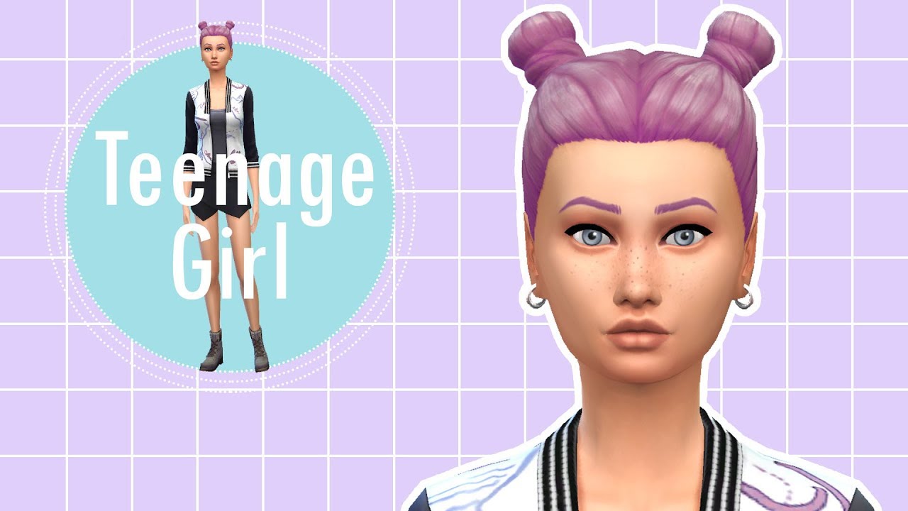 The Sims 4 Create A Sim Teenage Girl YouTube