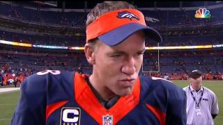 Watch Peyton Manning's postgame interview after br