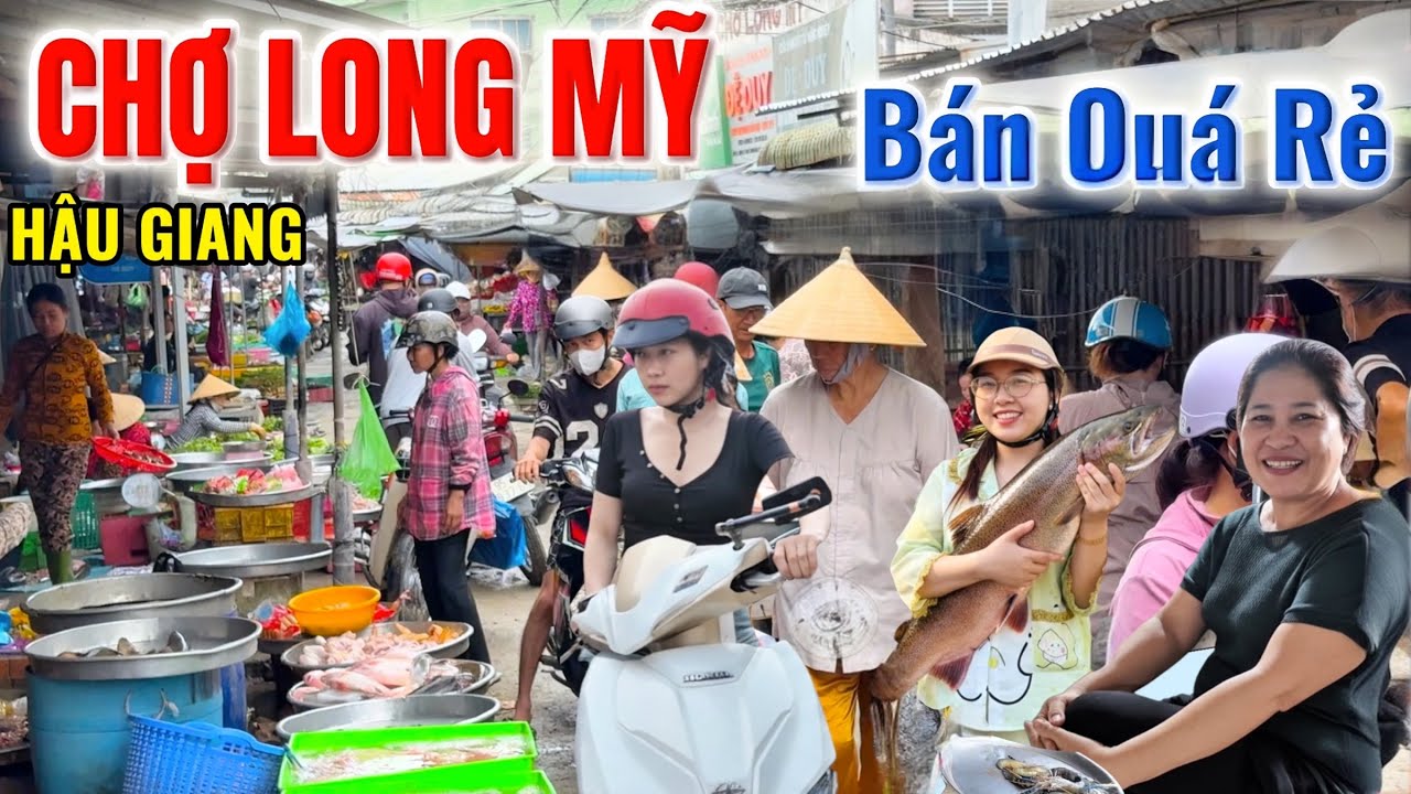 Đặc Sản Cá Đồng, Rau Đồng Rất Nhiều Ở Chợ Long Mỹ, Hậu Giang, Bà Con Thì Vui Vẻ Hoà Đồng