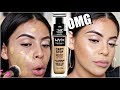 FIRST IMPRESSION: NYX CAN'T STOP WON'T STOP FOUNDATION + WEAR TEST! | JuicyJas
