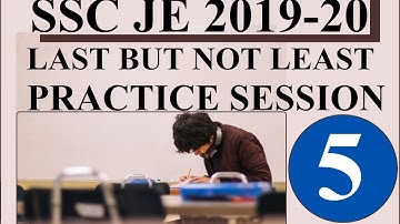 SSC JE  Most Important Confusing Objective Session 5