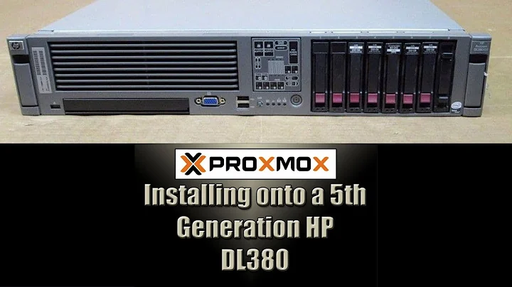 HP DL380 G5 Solve OS installation problems (ProxMox!)