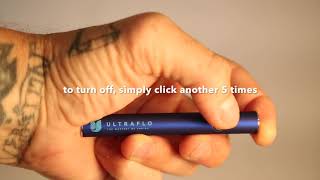 Ultraflo Maxtiq - 510 Thread battery - how to turn on off