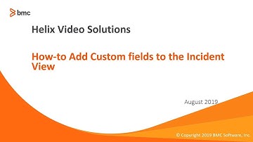 How to Add Custom Fields to Incident View