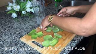 How to Make Aloe Vera Juice as a Leave-in Conditioner | Extreme Hair Growth