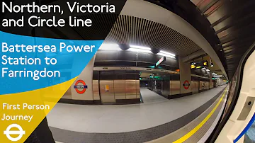 London Underground First Person Journey - Battersea Power Station to Farringdon via Warren St. & 🤴❌