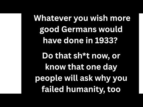 Why What Would You Have Done In 1933 Doesn T Do The Work You Think It Does 