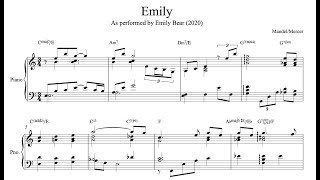 Emily Bear  Emily (Piano Transcription)