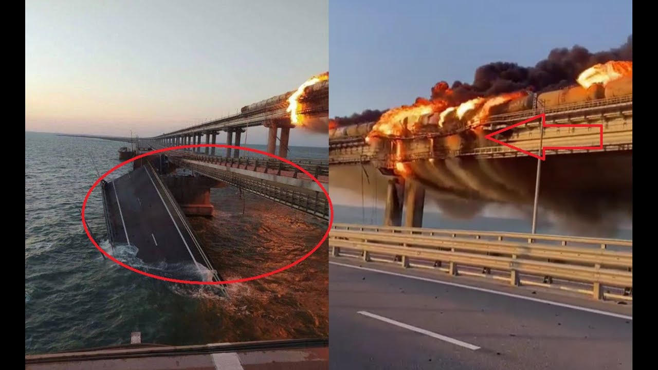 Горящий крымский мост. Крымский мост взорвали 2022. Крымский мост взорвали. Крымский мост после взрыва.