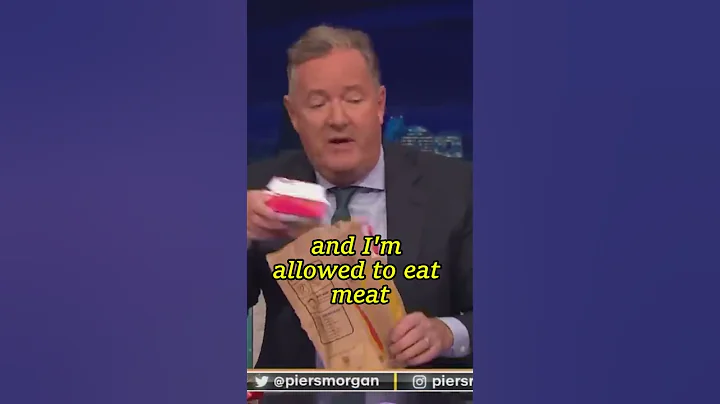 Piers Morgan responds to Woke vegan protester by eating Big Mac