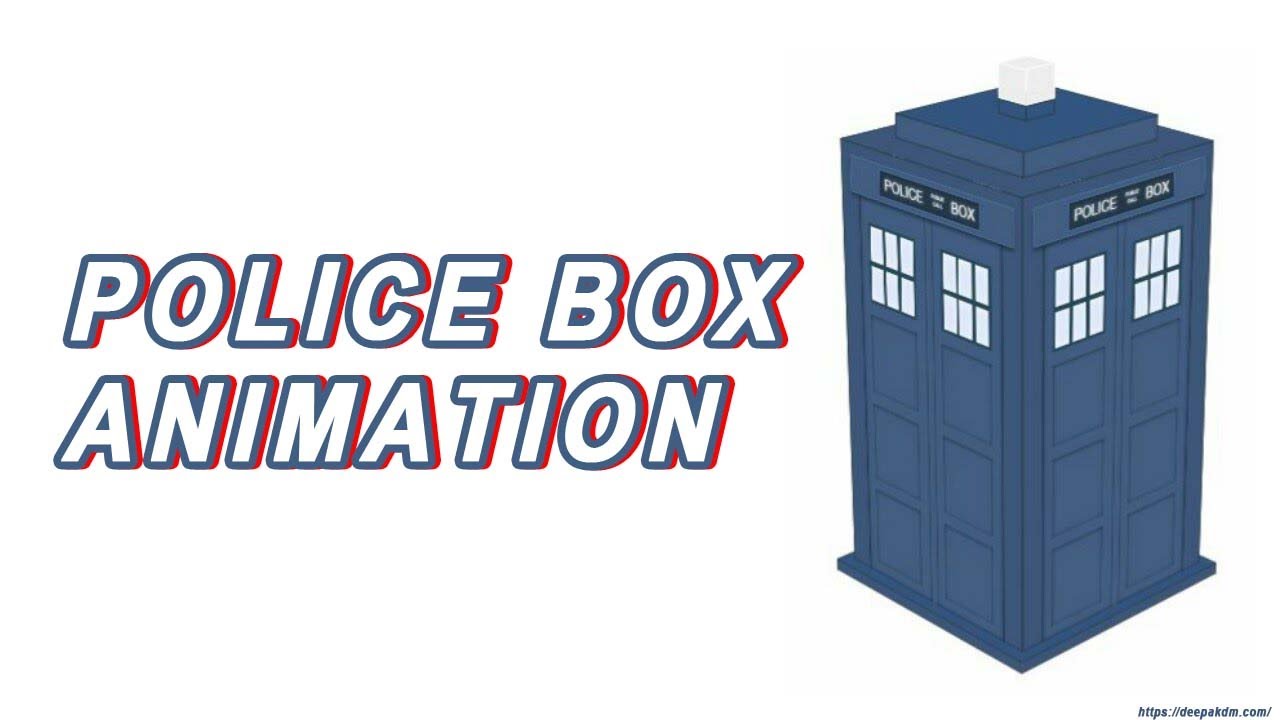 How to create POLICE BOX Animation in HTML and CSS - YouTube