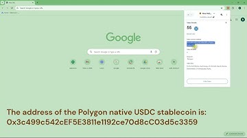 How to check USDC stablecoin address in MetaMask wallet?
