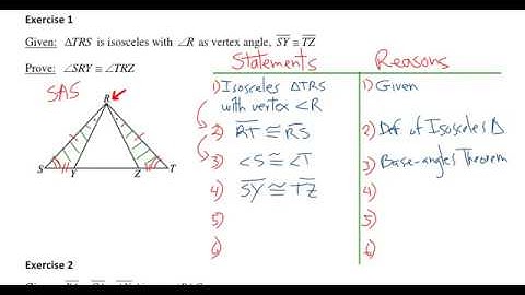 SAS, Isosceles triangles, and CPCTC