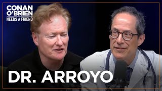 Conan Has A Post-"Hot Ones" Check Up With Dr. Arroyo | Conan O'Brien Needs A Fan image