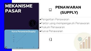 Pengertian dan Faktor yang mempengaruhi KURVA Penawaran | MATERI EKONOMI KELAS X KURIKULUM MERDEKA