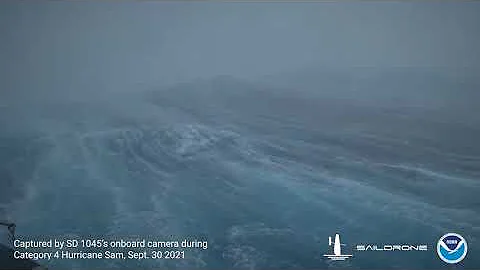 Ocean drone captures video from inside hurricane for first time