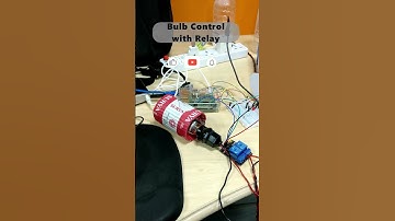 Bulb control with Relay using Raspberry Pi #iot #raspberrypi