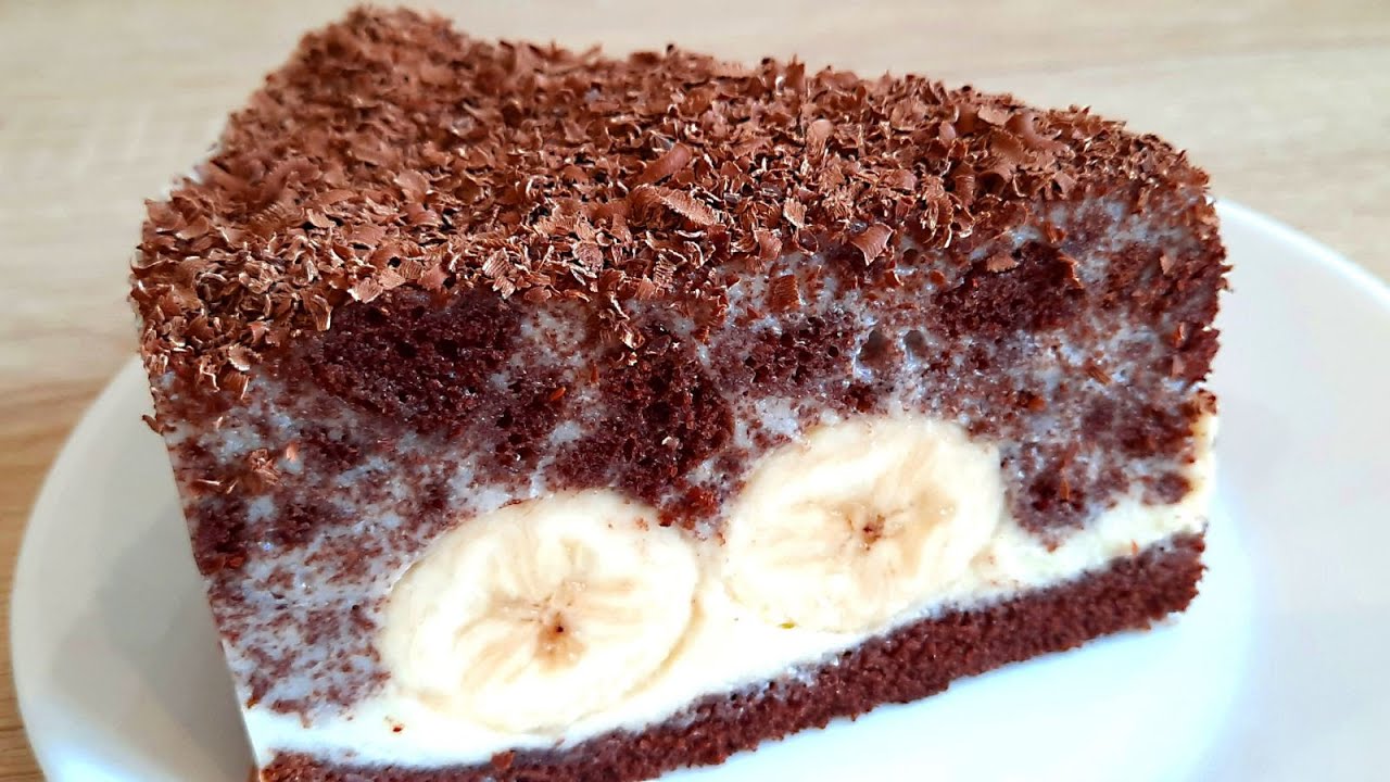 Шоколадный кекс с бананом — рецепты | Дзен