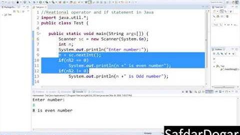 Java Programming Tutorial 12  Relational Operator and If Statement  in java