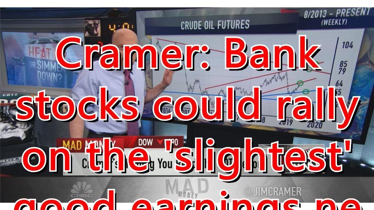 Cramer Bank stocks could rally on the 'slightest' good earnings news