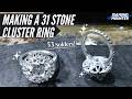 Making a 31 Stone Cluster Ring Mount