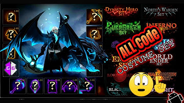 all costume | semua costume cheat code game guardian - shadow of death