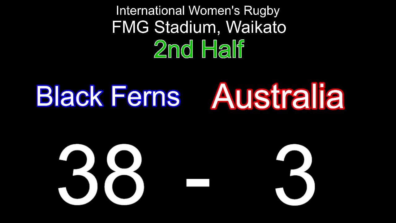 Intl Womens Rugby - Black Ferns V Australia 30/09/2023 (LIVE Scoreboard) 