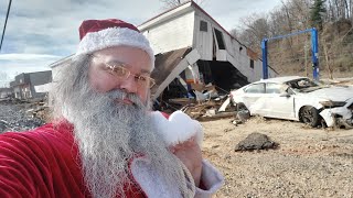 Santa Visits Devastated North Carolina to spread Christmas Cheer