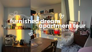 My DREAM high-rise corner unit apartment in downtown Montreal - FULLY FURNISHED 🪞🛏️🌟🛋️🎀