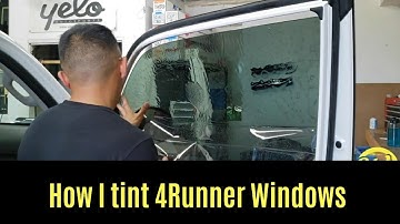 4Runner window tint - How to