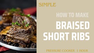 braised short ribs | Pressure Cooker | Simples