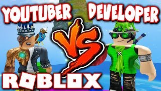 How To Get The Atlantean Pauldrons Atlantean Tiara Roblox - youtubers vs devs roblox battle beating devs at their own games