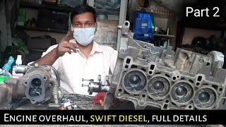 Engine noise & engine overhaul maruti suzuki swift diesel part 2