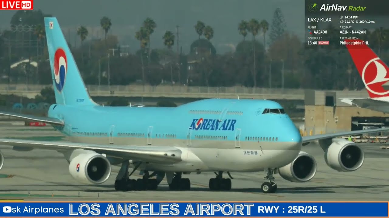 🔭 Live Watching Planes ✈️  At Los Angeles Airport | KLAX | Live ATC 📻