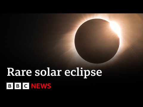 Rare solar eclipse seen in western australia - bbc news