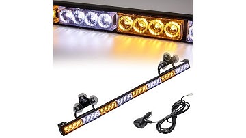 Traffic Advisor Light Bar 35.5 Inch 13 Flash Patterns 32 Led Warning Emergency Strobe Light Bar