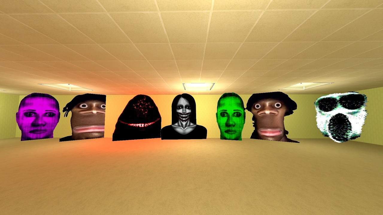 unlimited nextbots in backrooms in garrys mod #Gmod_#Nextbots_#Criminal_Gmod